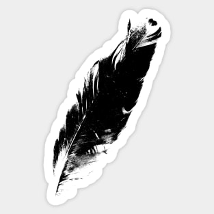 Sacred Feather Modern Photo Art Sticker